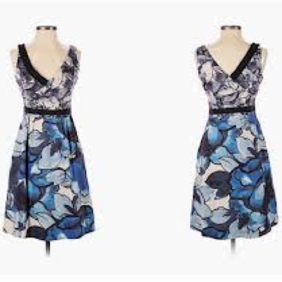 Anthropologie Moulinette Soeurs Watercolor Indigo Garden Summer Wedding … - Picture 12 of 15